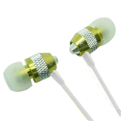 Super Bass Noise Isolation Metal 35mm Stereo Earbuds Headset Handsfree For Motorola Moto G5s