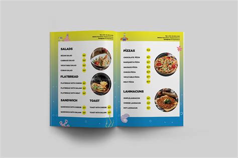 Menu Design for Krusty Krab restaurant :: Behance