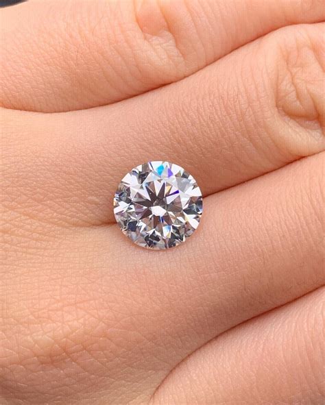 Ct Beautiful Natural White Diamond Round Cut Vvs D Grade