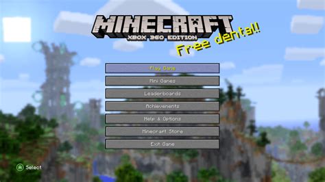 Xbox 360 Minecraft Update