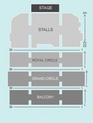 Seated Seating Plan - Theatre Royal Drury Lane