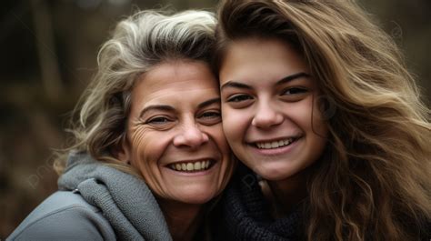 Fondo Madre E Hija Sonriendo Y Abraz Ndose Fondo Foto De Mam E Hija