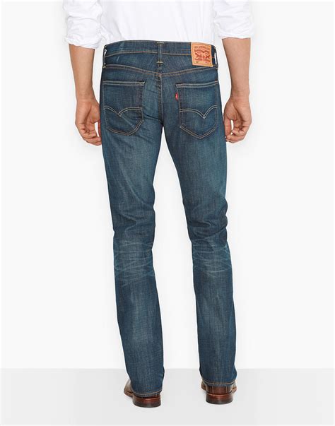 Levi S Retro Mens Slim Boot Cut Denim Jeans In Explorer Blue