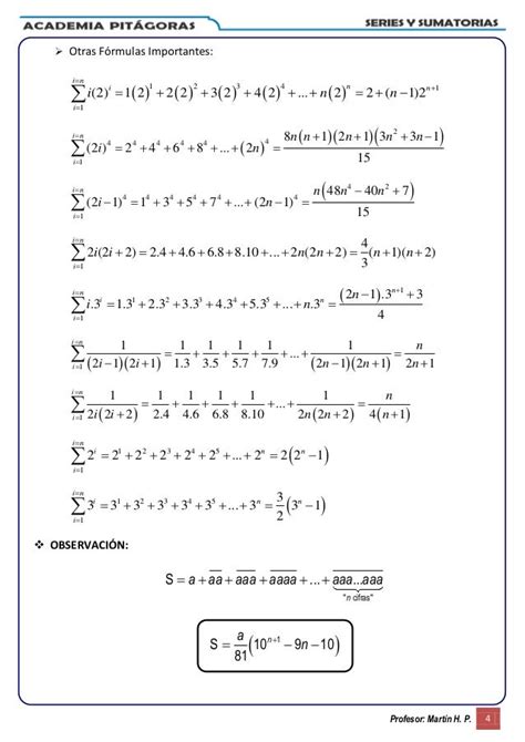 Series Y Sumatorias Completo