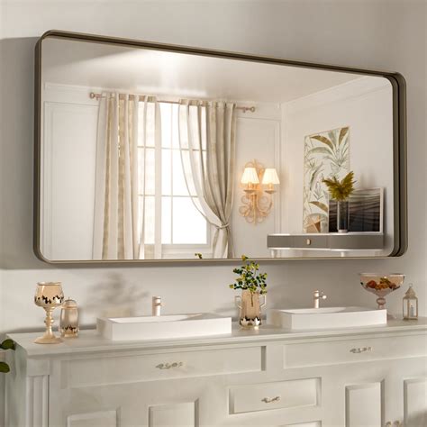 Amazon Weer X Inch Bronze Bathroom Mirror For Vanity Brushed