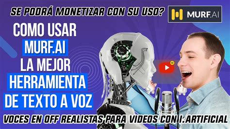 Cómo Crear Voces En Off Para Youtube Usando Inteligencia Artificial Tutorial Murf Ai Fácil 🤖