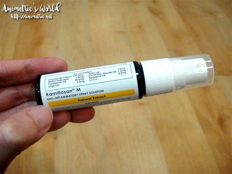 Kamillosan Mouth Spray Review - Animetric's World