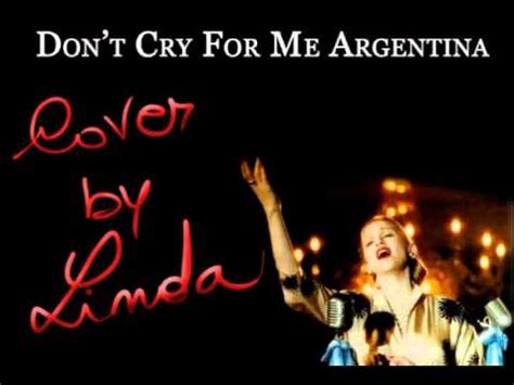 Don T Cry For Me Argentina Evita Madonna Karaoke By Linda YouTube