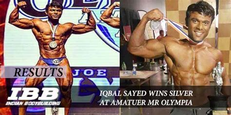 Iqbal Sayed Bags Silver At Amateur Mr Olympia Ibb Indian