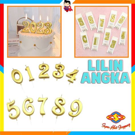 Jual Sms Lilin Ulang Tahun Bentuk Angka Warna Metalik Birthday