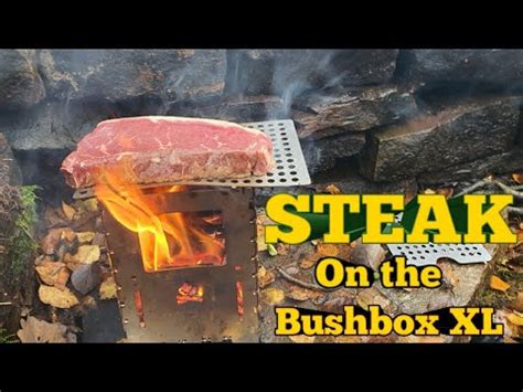 Bushcraft Cooking Cooking Steak On My Bushbox XL Stove Steak Onions