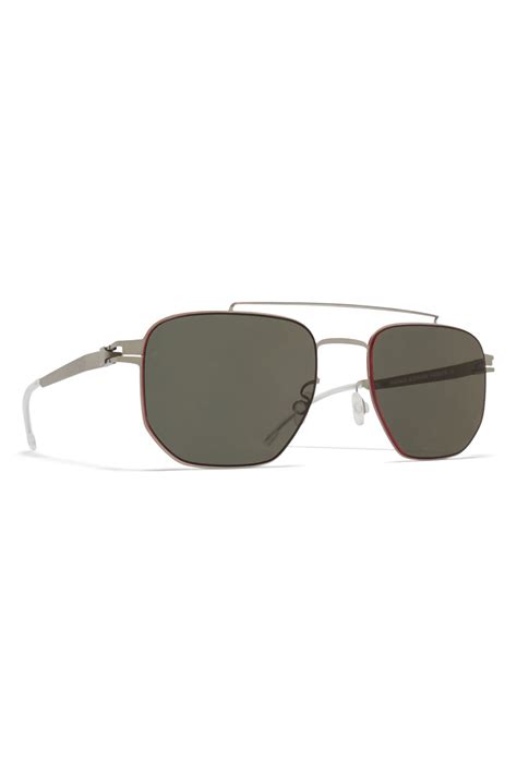 MK ML05 MATTESILVER LEICA G15 Mykita Unisex Güneş Gözlüğü