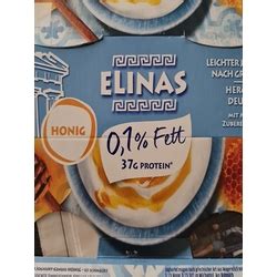 Elinas Joghurt Nach Griechischer Art 0 1 Fett Honig Inhaltsstoffe