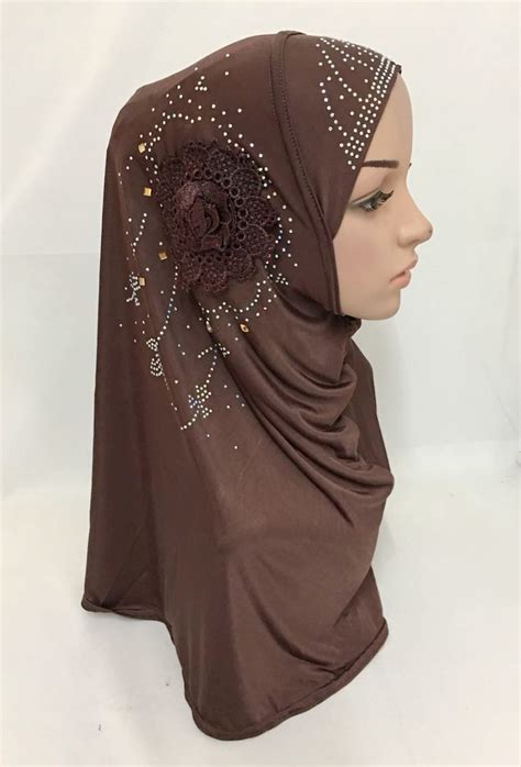 One Piece Amira Headscarf Muslim Hijab Islamic Scarf Women Hijab Shawl