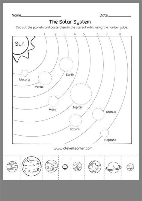 Solar System Activities For Kindergarten