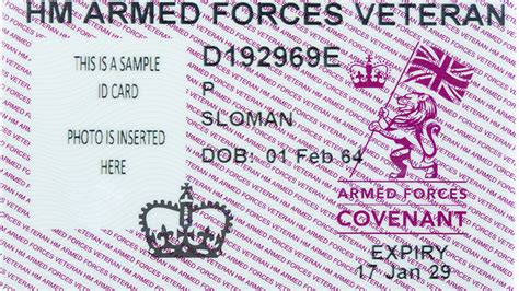 British Army Veteran Id Card Scannable Id Card Maker Id Card News Online