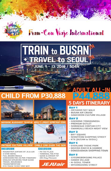 FRAN-CON VIAJE INTERNATIONAL: TRAIN TO BUSAN & SEOUL EXPERIENCE