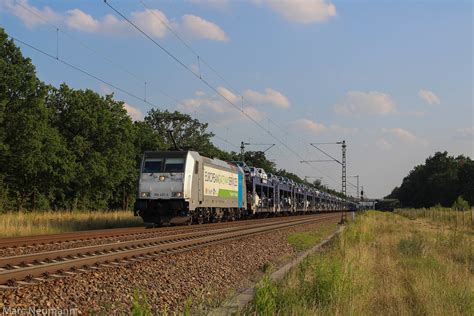 186 421 Mit Einem Autozug In Graben Neudorf Marc Neumann Flickr