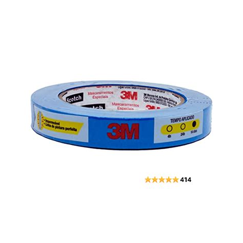 Fita Crepe Azul Blue Tape 18mmx50m 3m Pintura Mascaramento Shopee Brasil