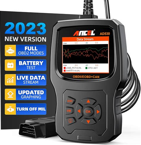 Upgraded Ad Ancel Ad Obd Scanner Diagnostic Tool With Battery