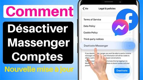 Comment désactiver le compte Messenger NOUVELLE MISE À JOUR 2024