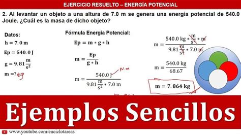 EJERCICIOS RESUELTOS DE MASA ENERGIA POTENCIAL Recopilación