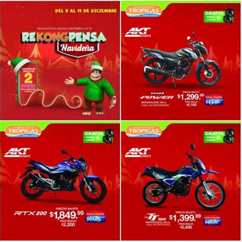 Oferta De Motos Akt En Almacenes Tropigas El Salvador Diciembre