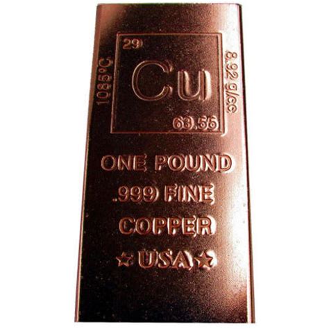 Buy 1 Pound Copper Bullion Bars (.999, 1 LB) l JM Bullion™