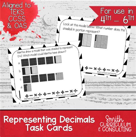 Representing Decimals Task Cards Teks E Teks A Teks E