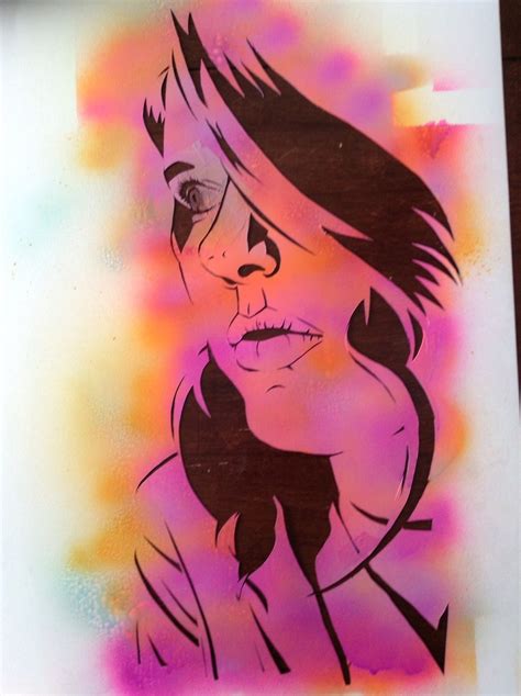 Self Portrait By Making A Stencil I Call It Dreamer Pop Art