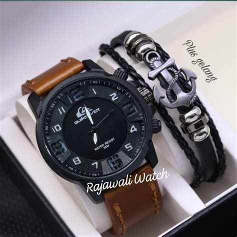 Jual BISA COD Best Seller Jam Tangan Pria QUIKSILVER PAKET Strap