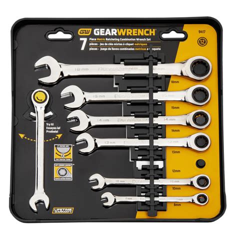 Buy GEARWRENCH Ratcheting Wrench Set 7pc Metric Online In New Zealand