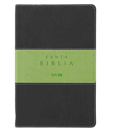 Santa Biblia NVI Letra Grande Tamaño Bolsillo Cuero Ecologico Marron