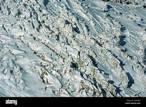 Glacier Close Up Mont Blanc Massif Stock Photo Alamy