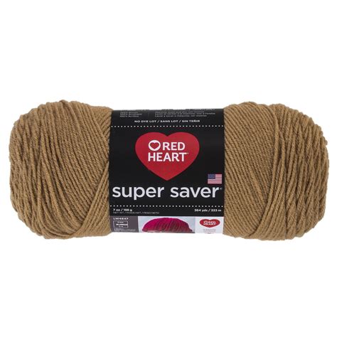 Red Heart Super Saver Yarn Warm Brown Oz G Medium Acrylic