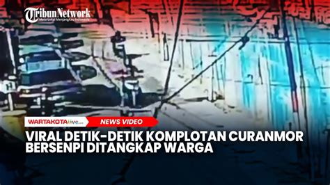 Viral Detik Detik Komplotan Curanmor Bersenpi Ditangkap Warga Di