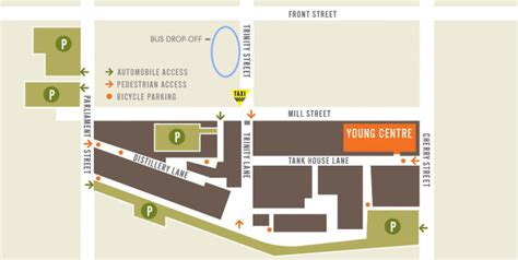 Distillery District Parking Map Go Tours Canada