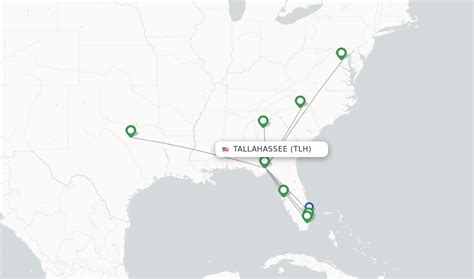 Direct (non-stop) flights from Tallahassee Rgnl (TLH) - FlightsFrom.com