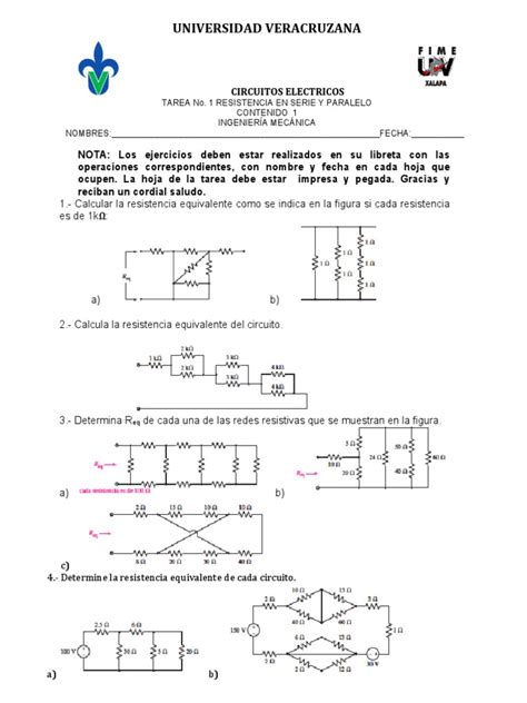 PDF Tarea 1 Resistencias Equivalentes DOKUMEN TIPS