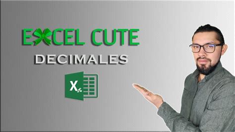 Fórmulas Excel 365 Como usar la función DECIMALES YouTube