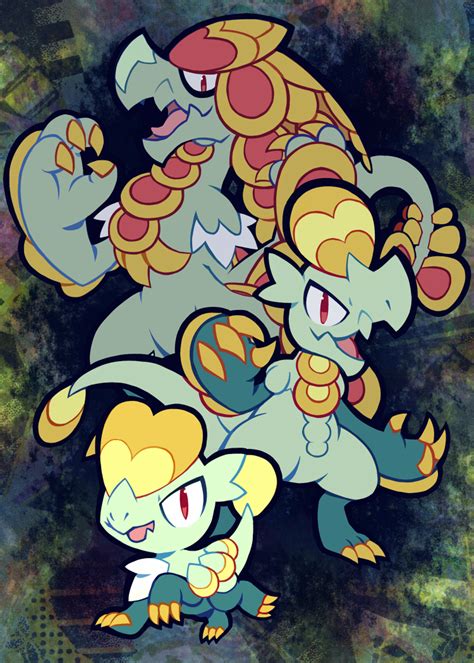 jangmo-o and co by extyrannomon on DeviantArt