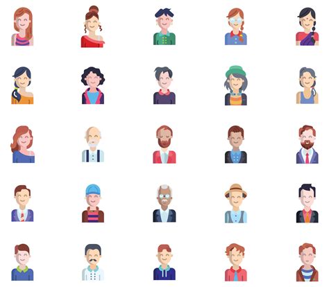 avatar  human user profile icon set  vector art  vecteezy