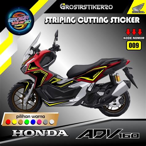 Honda Adv Cutting Sticker Striping Cutting Sticker Honda Adv