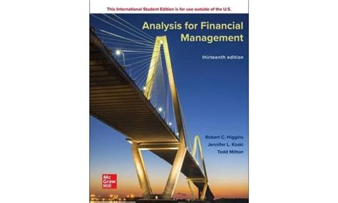 Analysis For Financial Management ISE Amazon Co Uk Higgins Professor