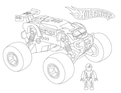 Dibujos De Monster Truck Hot Wheels Para Colorear Vsun