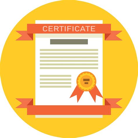 Certificate With Ribbons, Vector Clip Art, Isolated On Transparent ...