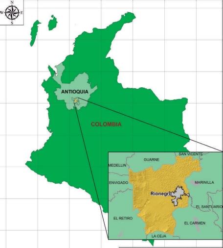 Geografía De Rionegro Antioquia Colombia Colombia