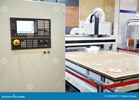 Control Panel CNC Milling And Engraving Machine Stock Image Image Of