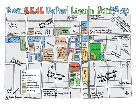 Student illustrated Map of the Month helps freshmen navigate - The DePaulia