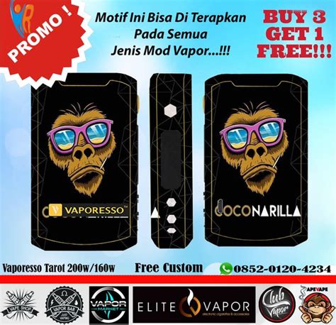 Jual PROMO Garskin Mod Vapor Vaporesso Tarot 160w 200w Motif Panda